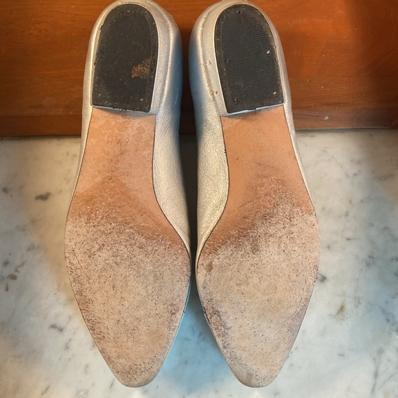EVAN PICONE Silver Flats Size 6.5 - Picture 7 of 8